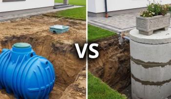 Plastikowy zbiornik czy z kręgów betonowych